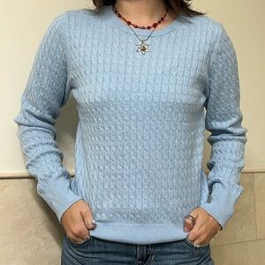 Old Navy Sky Blue Cable Knit Sweater